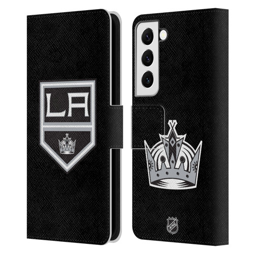 NHL Los Angeles Kings Plain Leather Book Wallet Case Cover For Samsung Galaxy S22 5G