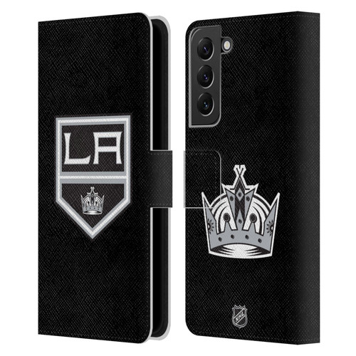NHL Los Angeles Kings Plain Leather Book Wallet Case Cover For Samsung Galaxy S22+ 5G