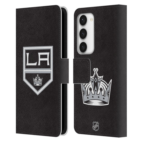 NHL Los Angeles Kings Plain Leather Book Wallet Case Cover For Samsung Galaxy S23 5G