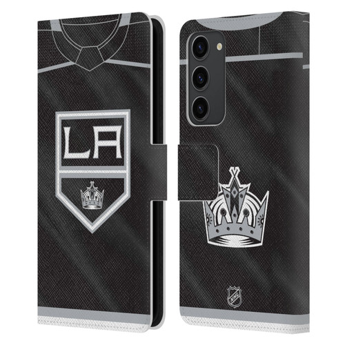 NHL Los Angeles Kings Jersey Leather Book Wallet Case Cover For Samsung Galaxy S23+ 5G