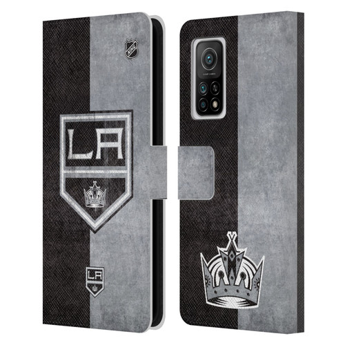 NHL Los Angeles Kings Half Distressed Leather Book Wallet Case Cover For Xiaomi Mi 10T 5G