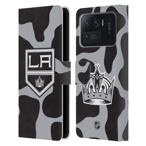 NHL Los Angeles Kings Cow Pattern Leather Book Wallet Case Cover For Xiaomi Mi 11 Ultra