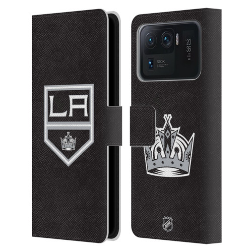 NHL Los Angeles Kings Plain Leather Book Wallet Case Cover For Xiaomi Mi 11 Ultra