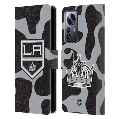 NHL Los Angeles Kings Cow Pattern Leather Book Wallet Case Cover For Xiaomi 12 Pro