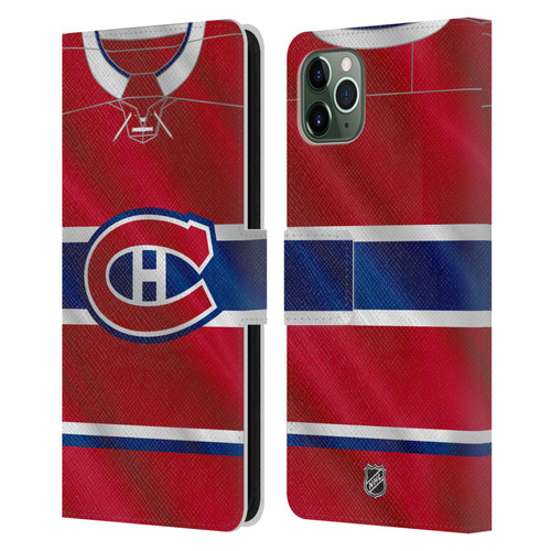 NHL Montreal Canadiens Jersey Leather Book Wallet Case Cover For Apple iPhone 11 Pro Max