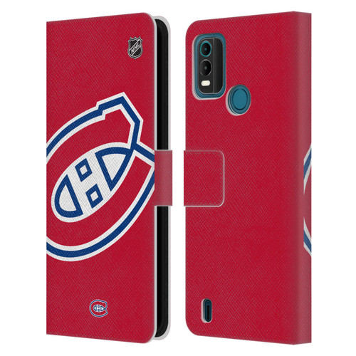 NHL Montreal Canadiens Oversized Leather Book Wallet Case Cover For Nokia G11 Plus