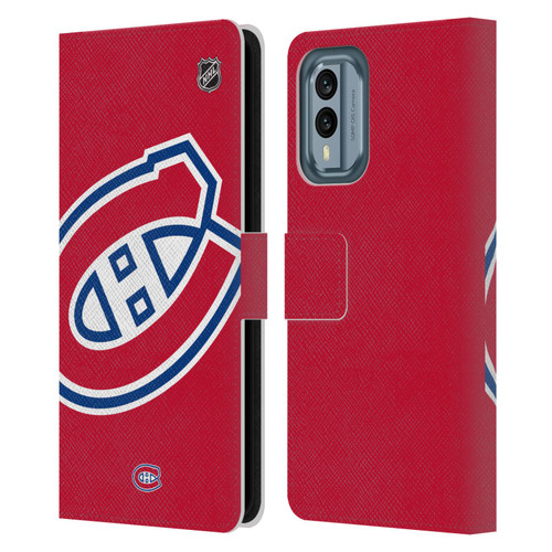 NHL Montreal Canadiens Oversized Leather Book Wallet Case Cover For Nokia X30