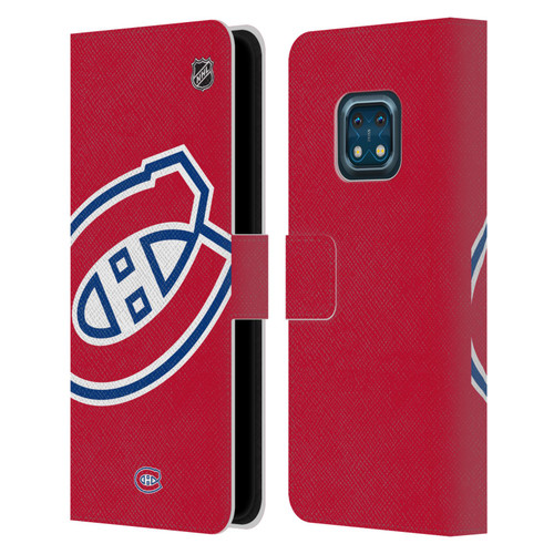 NHL Montreal Canadiens Oversized Leather Book Wallet Case Cover For Nokia XR20