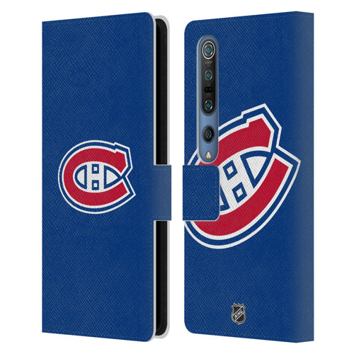 NHL Montreal Canadiens Plain Leather Book Wallet Case Cover For Xiaomi Mi 10 5G / Mi 10 Pro 5G