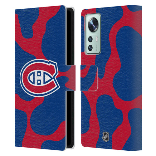 NHL Montreal Canadiens Cow Pattern Leather Book Wallet Case Cover For Xiaomi 12