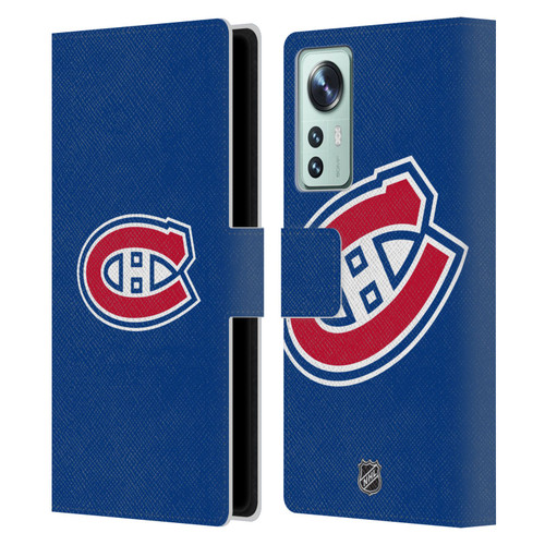 NHL Montreal Canadiens Plain Leather Book Wallet Case Cover For Xiaomi 12