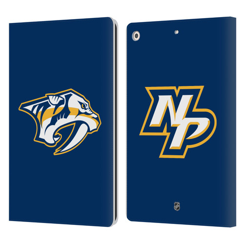 NHL Nashville Predators Plain Leather Book Wallet Case Cover For Apple iPad 10.2 2019/2020/2021
