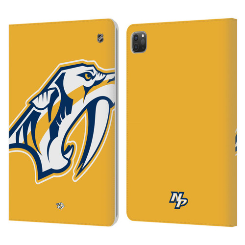 NHL Nashville Predators Oversized Leather Book Wallet Case Cover For Apple iPad Pro 11 2020 / 2021 / 2022