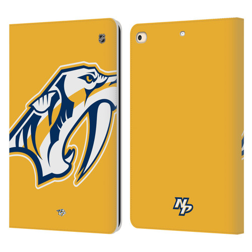 NHL Nashville Predators Oversized Leather Book Wallet Case Cover For Apple iPad 9.7 2017 / iPad 9.7 2018