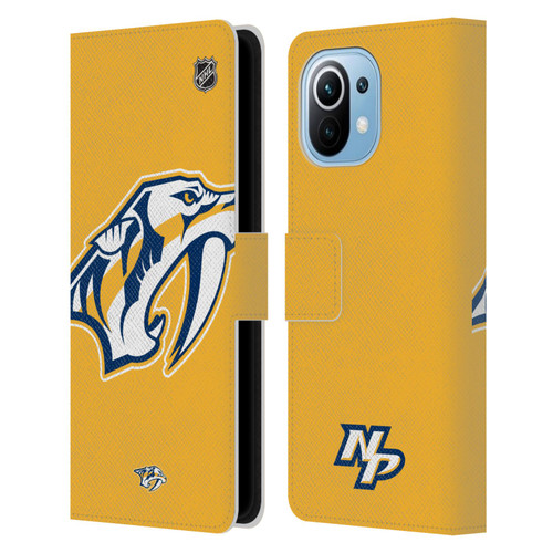 NHL Nashville Predators Oversized Leather Book Wallet Case Cover For Xiaomi Mi 11