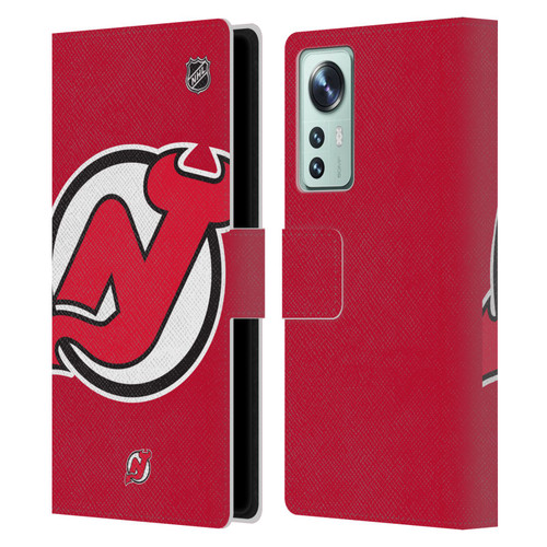 NHL New Jersey Devils Oversized Leather Book Wallet Case Cover For Xiaomi 12