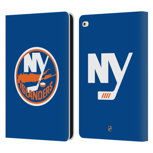 NHL New York Islanders Plain Leather Book Wallet Case Cover For Apple iPad Air 2 (2014)