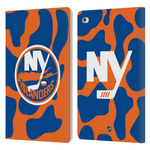 NHL New York Islanders Cow Pattern Leather Book Wallet Case Cover For Apple iPad mini 4