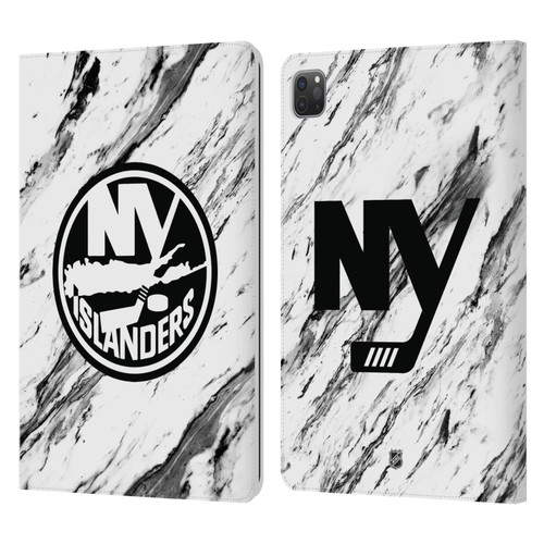 NHL New York Islanders Marble Leather Book Wallet Case Cover For Apple iPad Pro 11 2020 / 2021 / 2022