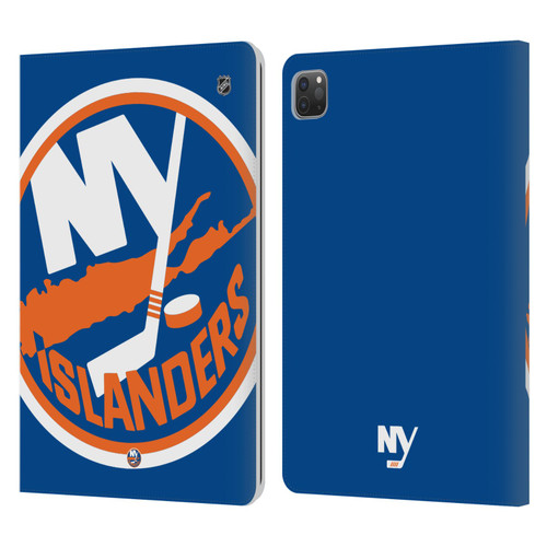NHL New York Islanders Oversized Leather Book Wallet Case Cover For Apple iPad Pro 11 2020 / 2021 / 2022