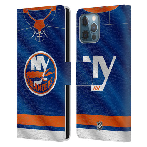 NHL New York Islanders Jersey Leather Book Wallet Case Cover For Apple iPhone 12 Pro Max
