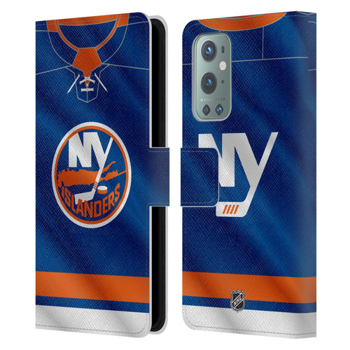 NHL New York Islanders Jersey Leather Book Wallet Case Cover For OnePlus 9