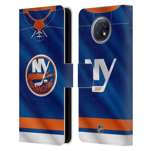 NHL New York Islanders Jersey Leather Book Wallet Case Cover For Xiaomi Redmi Note 9T 5G