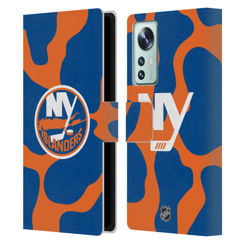 NHL New York Islanders Cow Pattern Leather Book Wallet Case Cover For Xiaomi 12