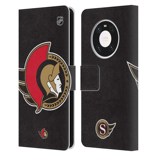 NHL Ottawa Senators Oversized Leather Book Wallet Case Cover For Huawei Mate 40 Pro 5G