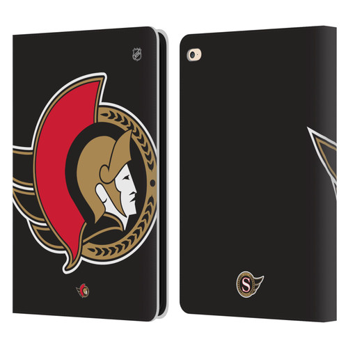 NHL Ottawa Senators Oversized Leather Book Wallet Case Cover For Apple iPad Air 2 (2014)