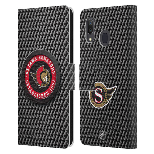 NHL Ottawa Senators Puck Texture Leather Book Wallet Case Cover For Samsung Galaxy A33 5G (2022)
