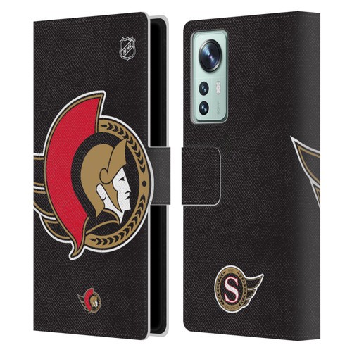 NHL Ottawa Senators Oversized Leather Book Wallet Case Cover For Xiaomi 12