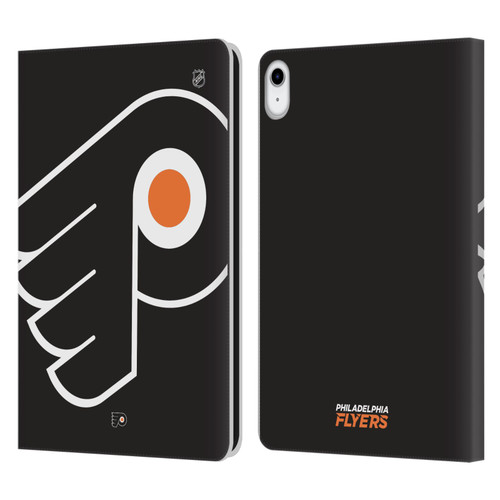 NHL Philadelphia Flyers Oversized Leather Book Wallet Case Cover For Apple iPad 10.9 (2022)