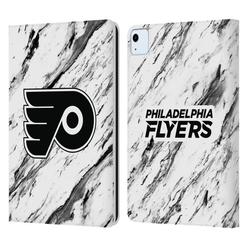 NHL Philadelphia Flyers Marble Leather Book Wallet Case Cover For Apple iPad Air 11 2020/2022/2024