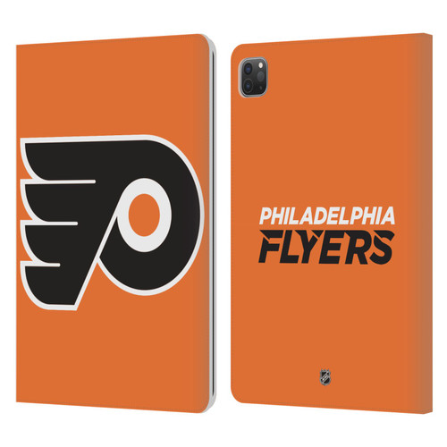 NHL Philadelphia Flyers Plain Leather Book Wallet Case Cover For Apple iPad Pro 11 2020 / 2021 / 2022
