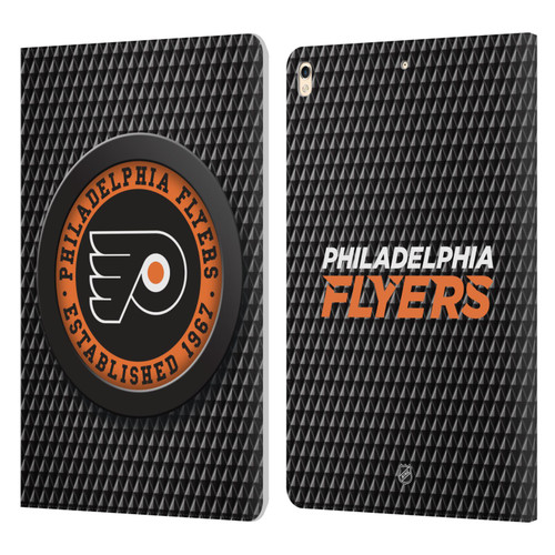 NHL Philadelphia Flyers Puck Texture Leather Book Wallet Case Cover For Apple iPad Pro 10.5 (2017)