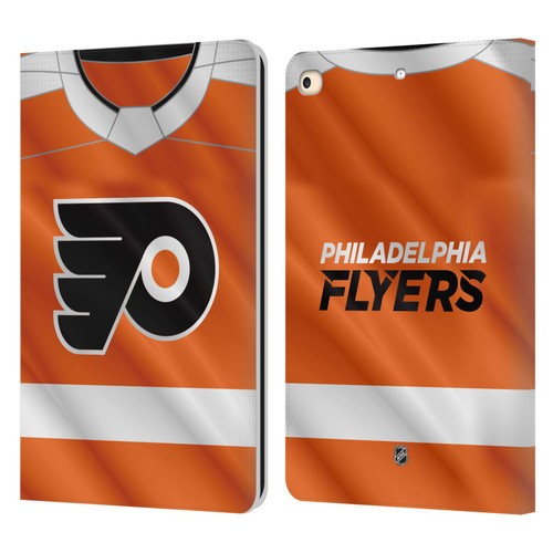 NHL Philadelphia Flyers Jersey Leather Book Wallet Case Cover For Apple iPad 9.7 2017 / iPad 9.7 2018