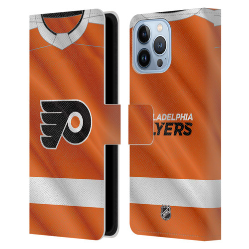 NHL Philadelphia Flyers Jersey Leather Book Wallet Case Cover For Apple iPhone 13 Pro Max