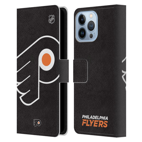 NHL Philadelphia Flyers Oversized Leather Book Wallet Case Cover For Apple iPhone 13 Pro Max