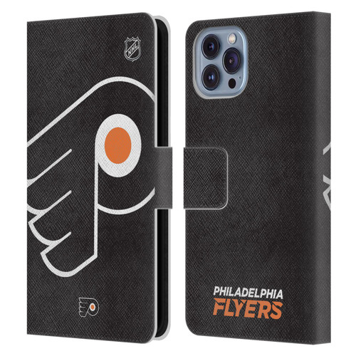 NHL Philadelphia Flyers Oversized Leather Book Wallet Case Cover For Apple iPhone 14