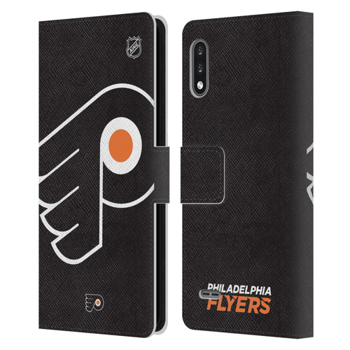 NHL Philadelphia Flyers Oversized Leather Book Wallet Case Cover For LG K22