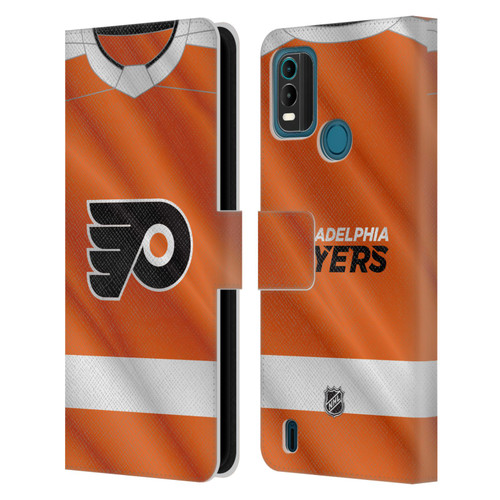 NHL Philadelphia Flyers Jersey Leather Book Wallet Case Cover For Nokia G11 Plus