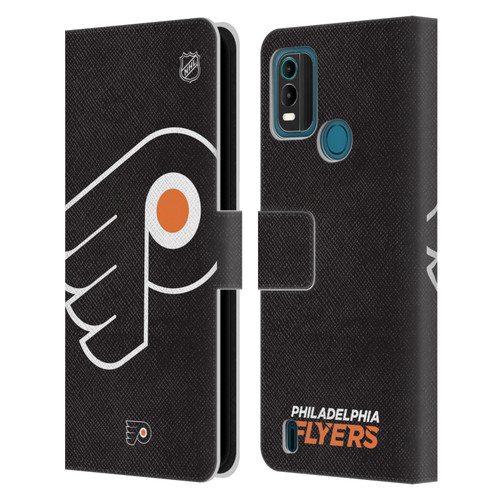NHL Philadelphia Flyers Oversized Leather Book Wallet Case Cover For Nokia G11 Plus