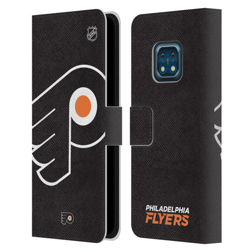 NHL Philadelphia Flyers Oversized Leather Book Wallet Case Cover For Nokia XR20