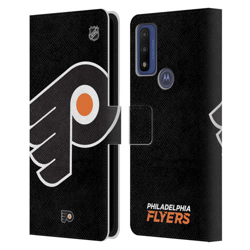 NHL Philadelphia Flyers Oversized Leather Book Wallet Case Cover For Motorola G Pure