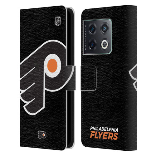 NHL Philadelphia Flyers Oversized Leather Book Wallet Case Cover For OnePlus 10 Pro