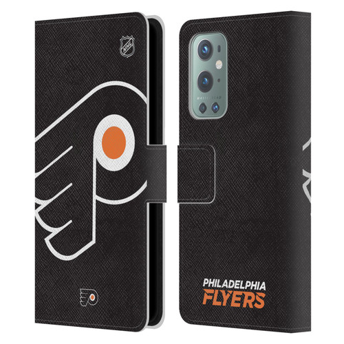 NHL Philadelphia Flyers Oversized Leather Book Wallet Case Cover For OnePlus 9