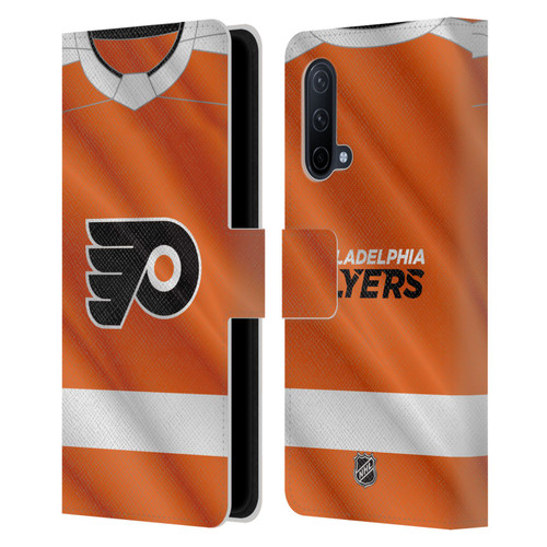 NHL Philadelphia Flyers Jersey Leather Book Wallet Case Cover For OnePlus Nord CE 5G