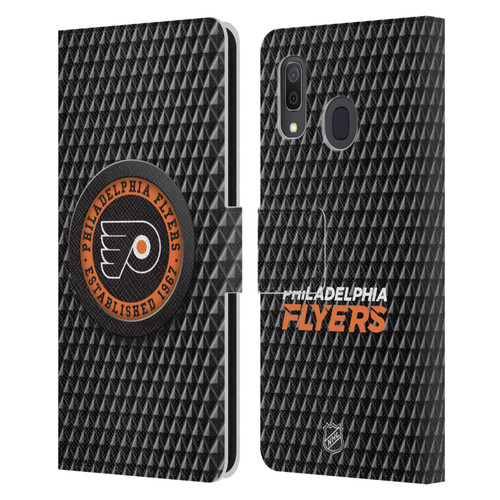 NHL Philadelphia Flyers Puck Texture Leather Book Wallet Case Cover For Samsung Galaxy A33 5G (2022)