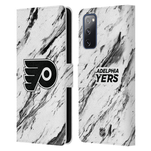 NHL Philadelphia Flyers Marble Leather Book Wallet Case Cover For Samsung Galaxy S20 FE / 5G